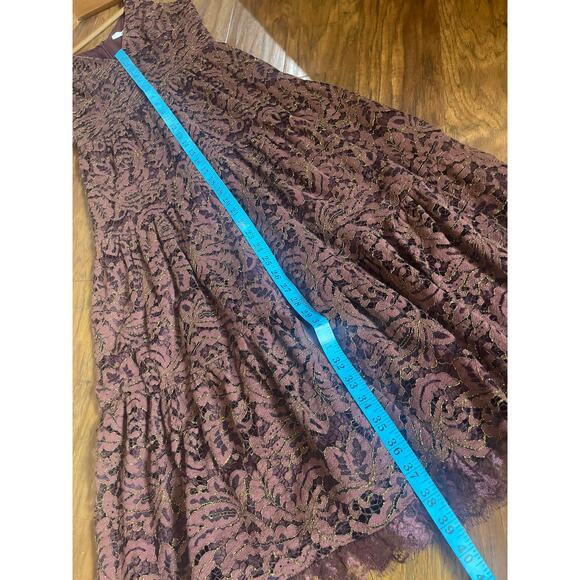 DRESS the POPULATION Elisa Lace Midi Dress PARTY COCKTAIL Size Small S - Picture 9 of 10